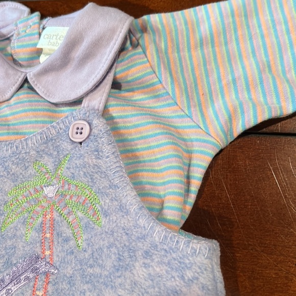 Vintage Carters John Lennon Real Love Imagine 2 piece Fleece Overalls  3-6 month - Picture 11 of 14